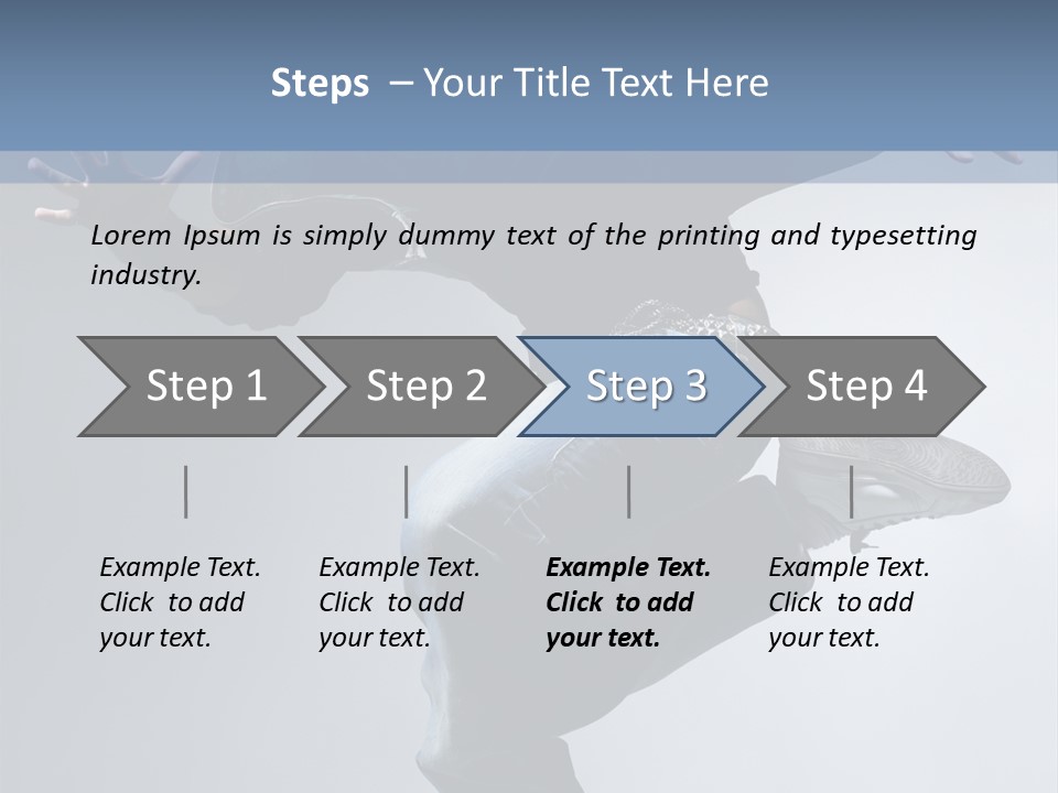 A Man Is Jumping In The Air With His Skateboard PowerPoint Template