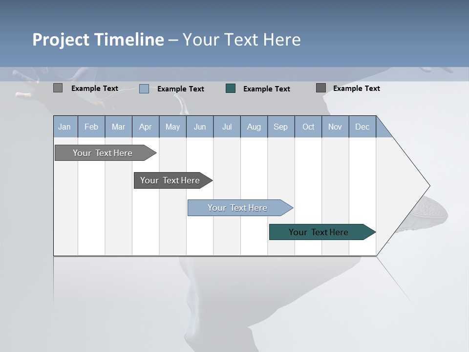 A Man Is Jumping In The Air With His Skateboard PowerPoint Template
