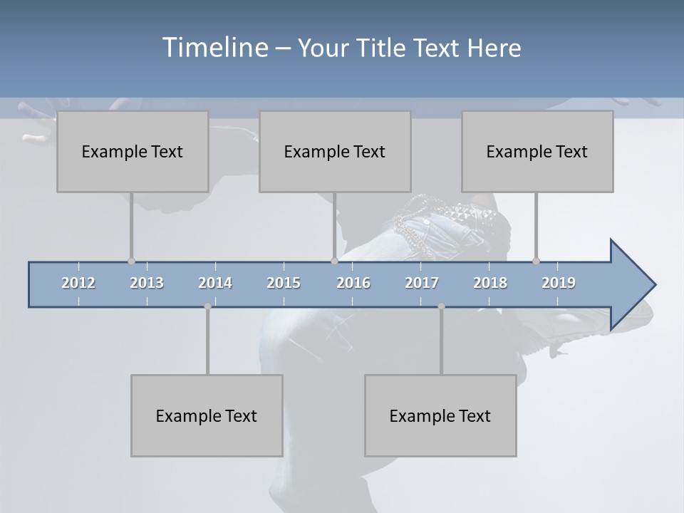 A Man Is Jumping In The Air With His Skateboard PowerPoint Template