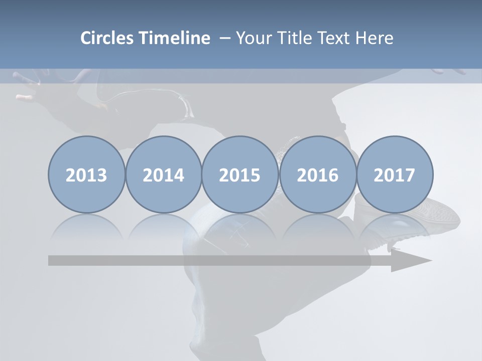 A Man Is Jumping In The Air With His Skateboard PowerPoint Template