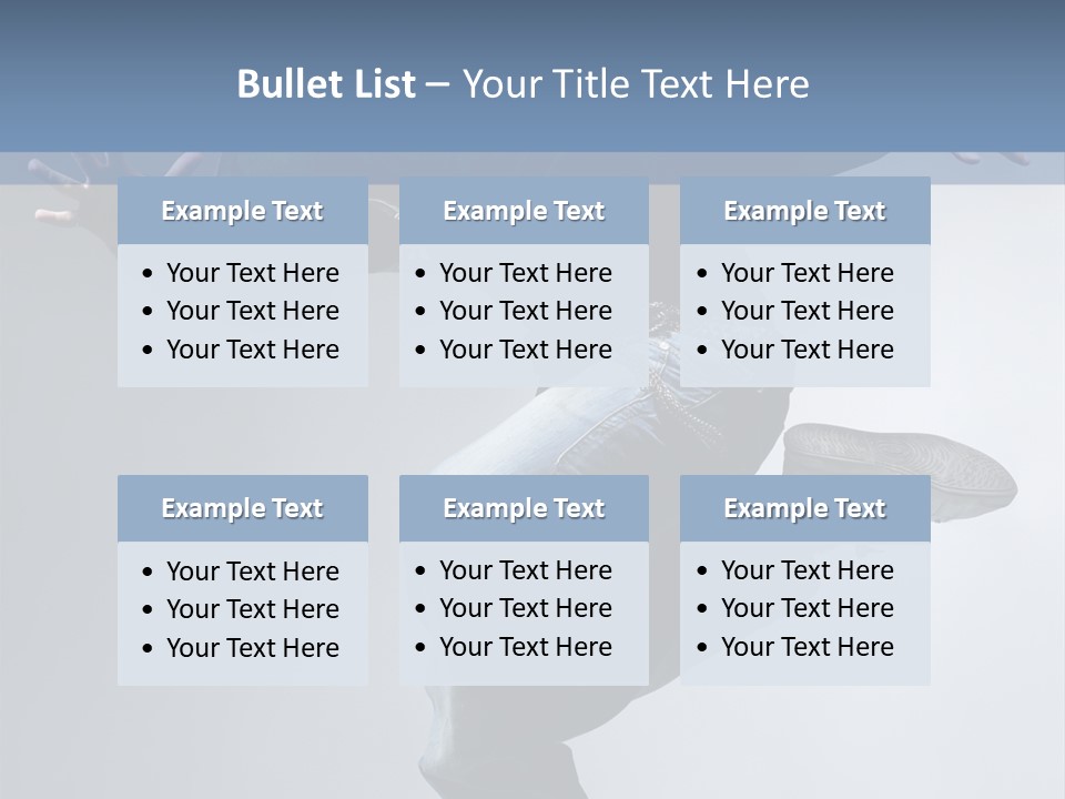 A Man Is Jumping In The Air With His Skateboard PowerPoint Template