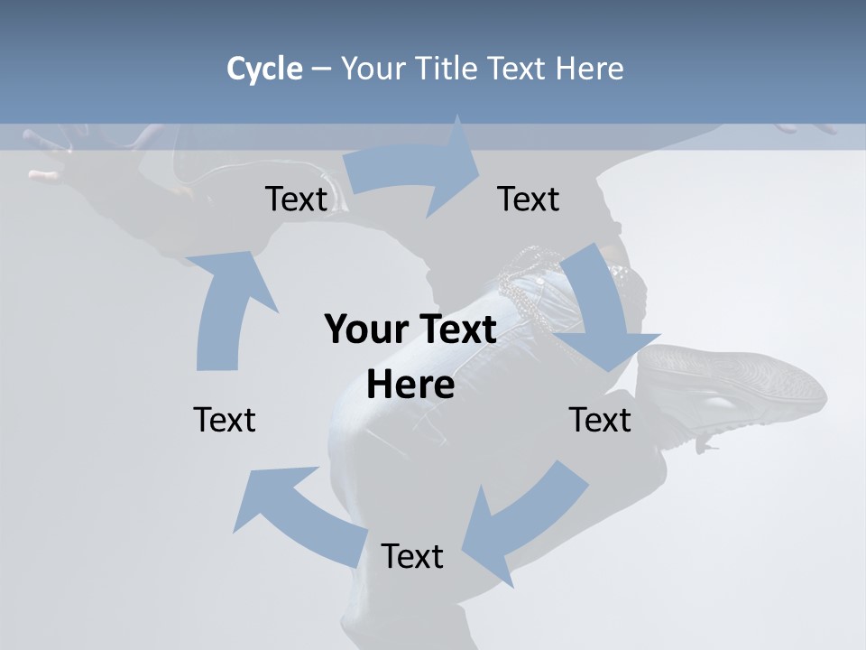 A Man Is Jumping In The Air With His Skateboard PowerPoint Template