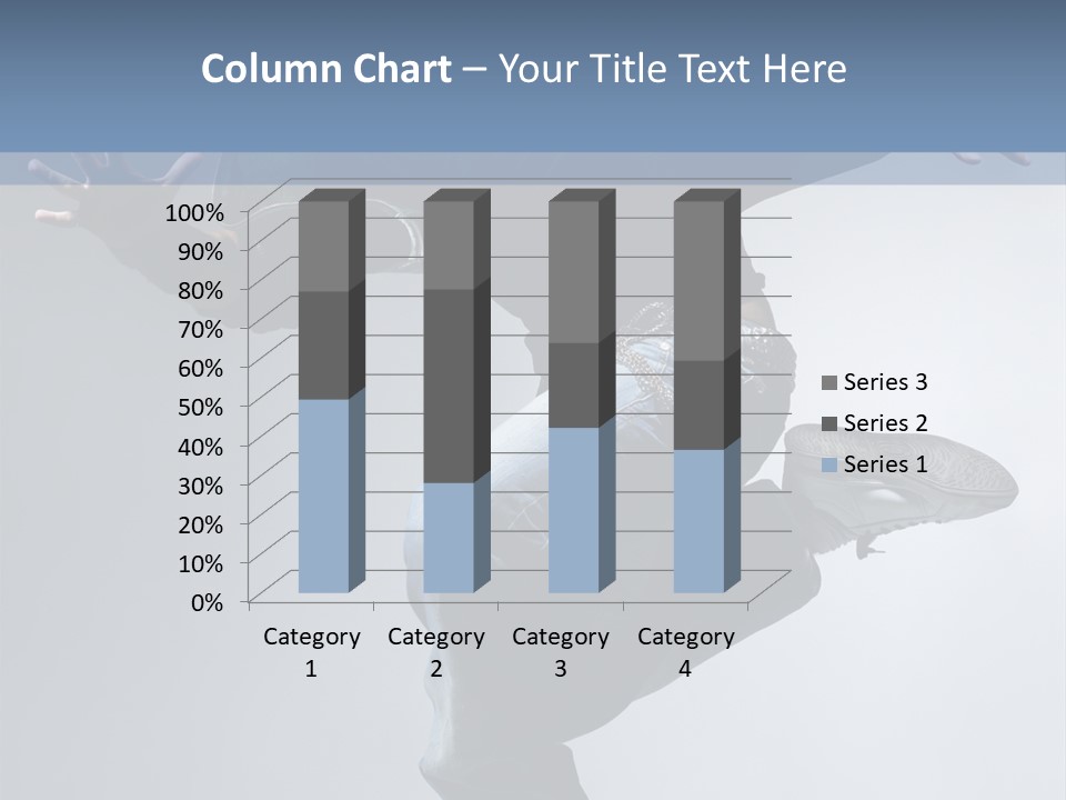 A Man Is Jumping In The Air With His Skateboard PowerPoint Template
