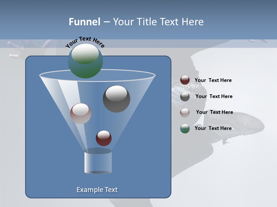 A Man Is Jumping In The Air With His Skateboard PowerPoint Template