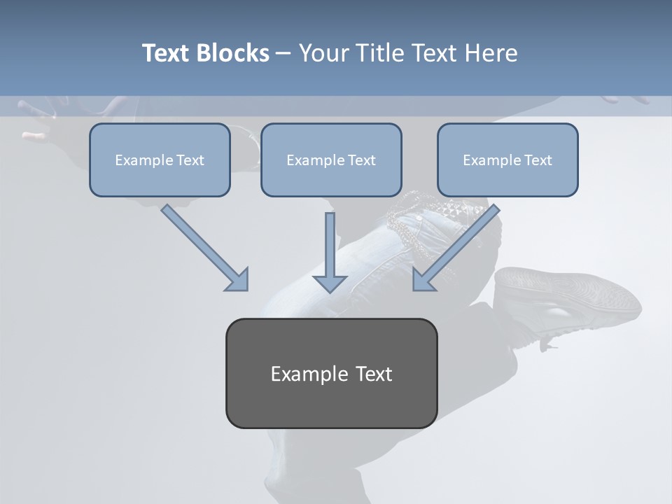 A Man Is Jumping In The Air With His Skateboard PowerPoint Template