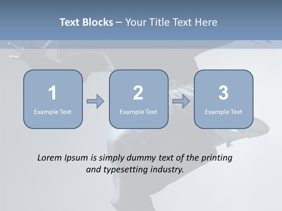 A Man Is Jumping In The Air With His Skateboard PowerPoint Template