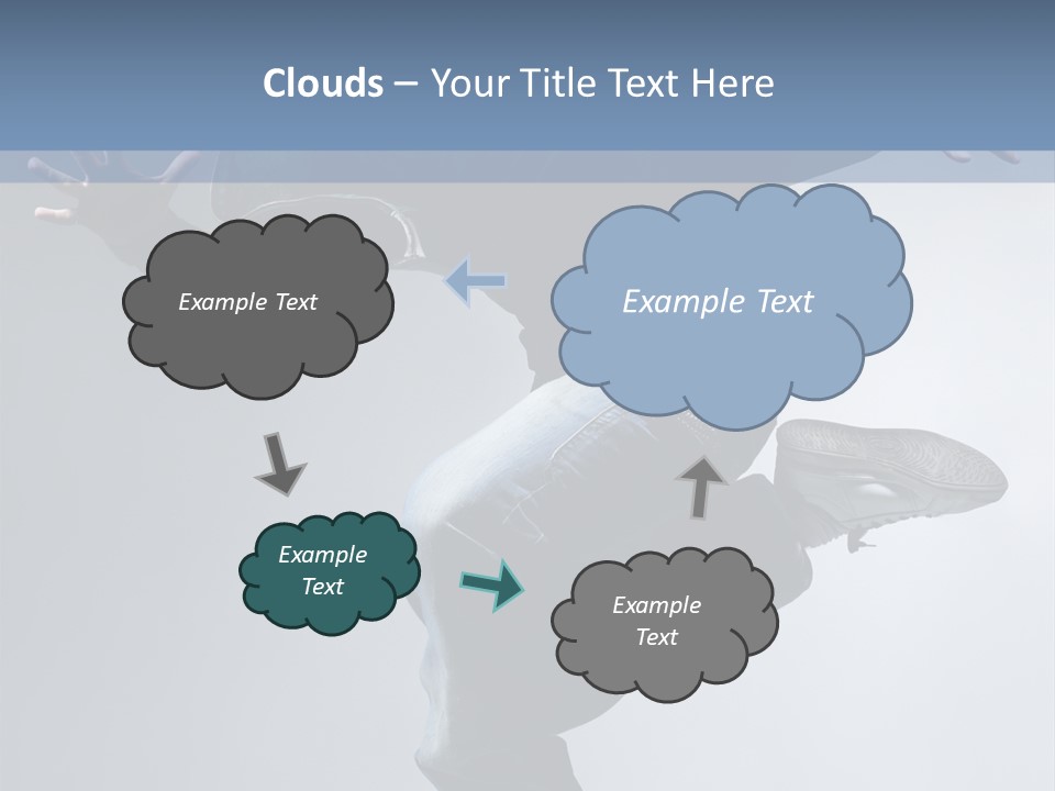 A Man Is Jumping In The Air With His Skateboard PowerPoint Template