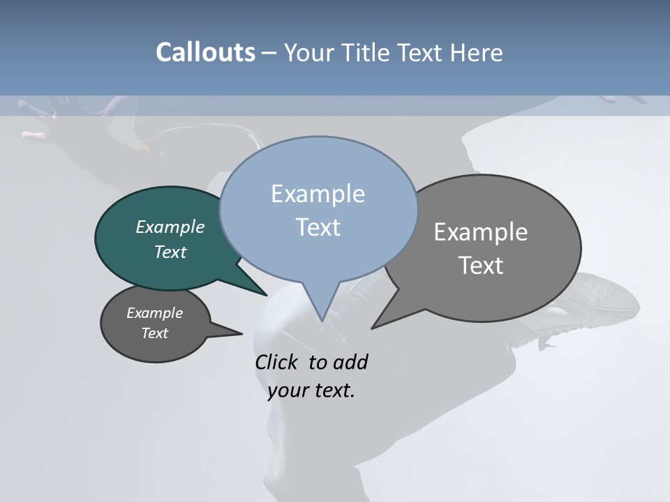 A Man Is Jumping In The Air With His Skateboard PowerPoint Template