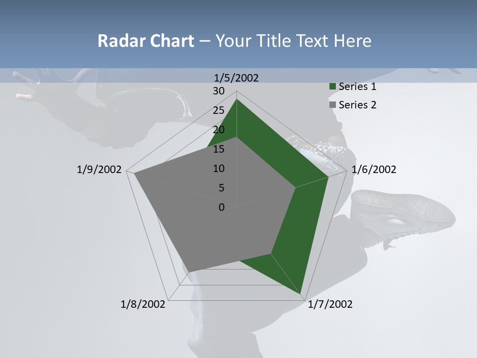 A Man Is Jumping In The Air With His Skateboard PowerPoint Template