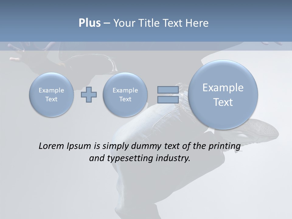 A Man Is Jumping In The Air With His Skateboard PowerPoint Template