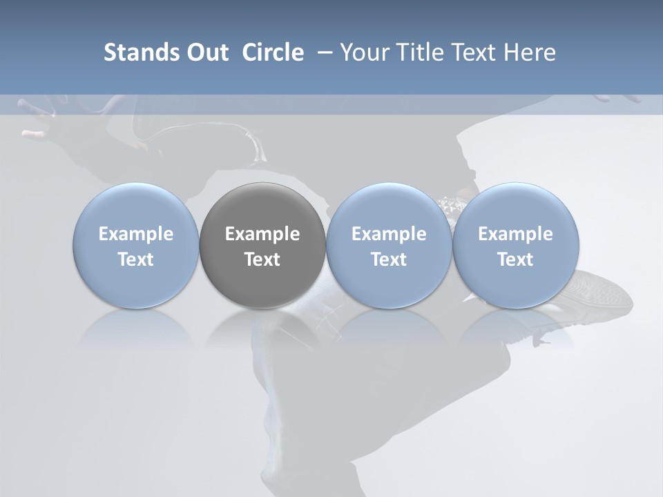 A Man Is Jumping In The Air With His Skateboard PowerPoint Template