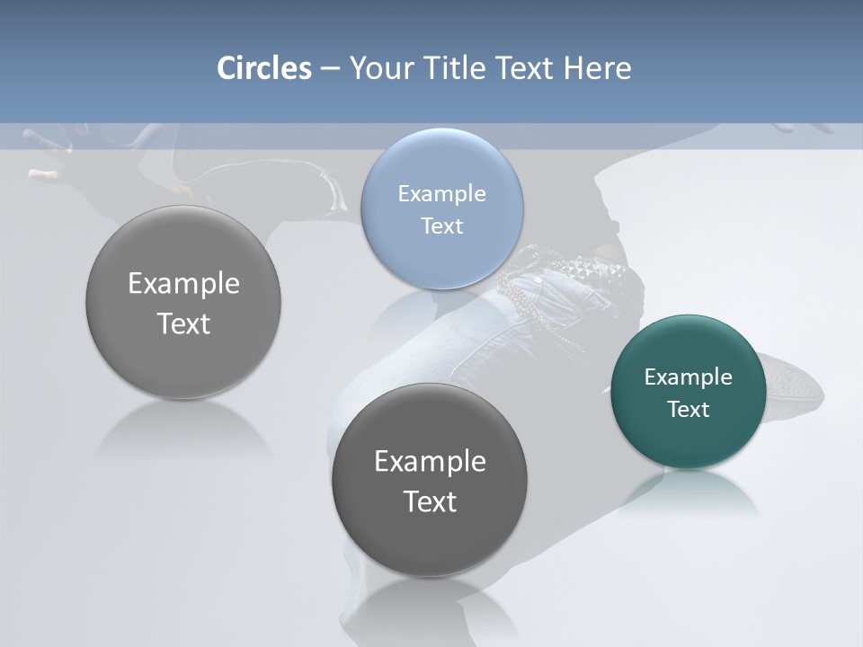 A Man Is Jumping In The Air With His Skateboard PowerPoint Template