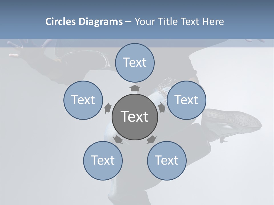 A Man Is Jumping In The Air With His Skateboard PowerPoint Template