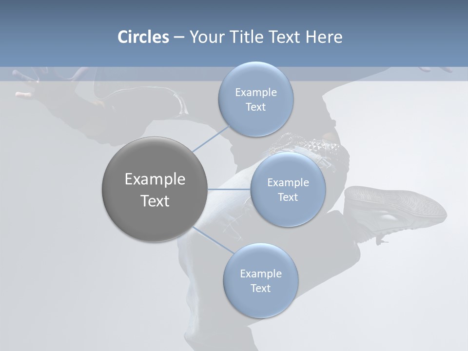 A Man Is Jumping In The Air With His Skateboard PowerPoint Template