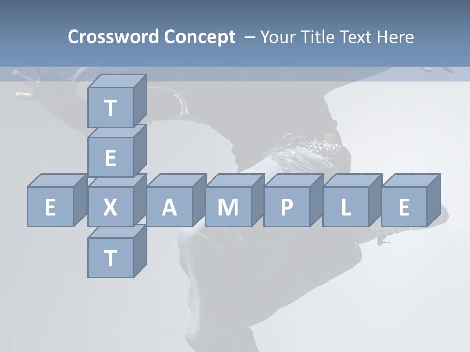A Man Is Jumping In The Air With His Skateboard PowerPoint Template