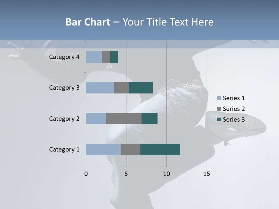 A Man Is Jumping In The Air With His Skateboard PowerPoint Template