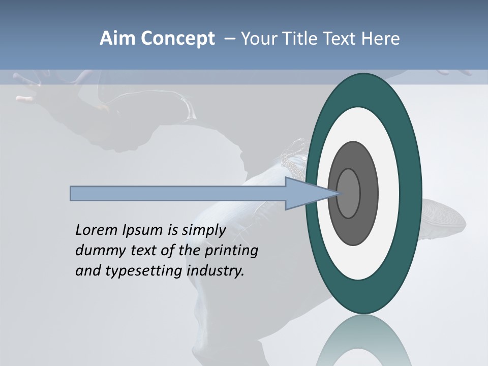 A Man Is Jumping In The Air With His Skateboard PowerPoint Template