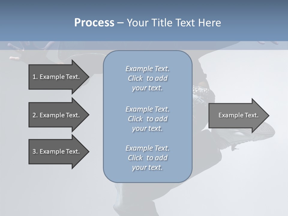 A Man Is Jumping In The Air With His Skateboard PowerPoint Template