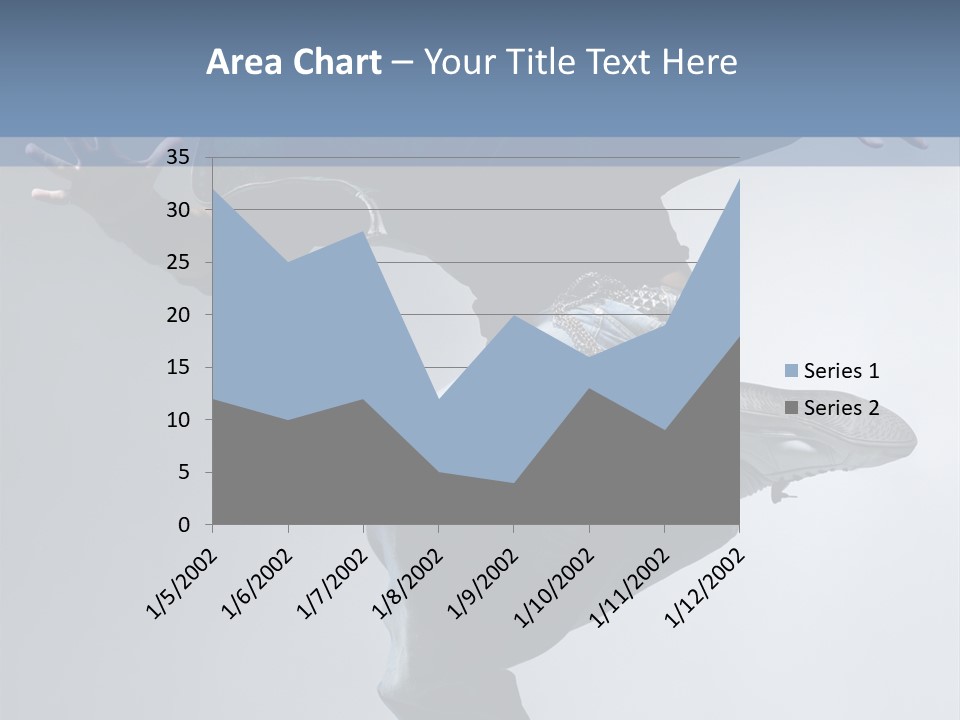 A Man Is Jumping In The Air With His Skateboard PowerPoint Template