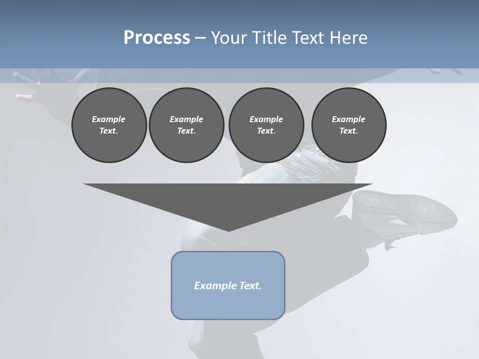 A Man Is Jumping In The Air With His Skateboard PowerPoint Template