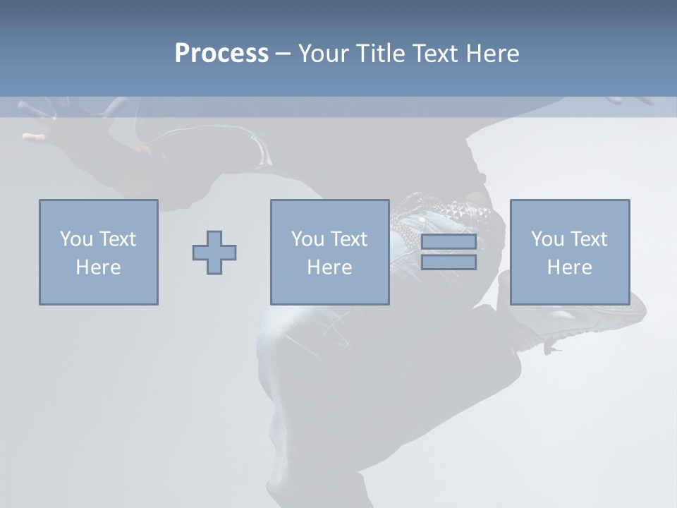 A Man Is Jumping In The Air With His Skateboard PowerPoint Template