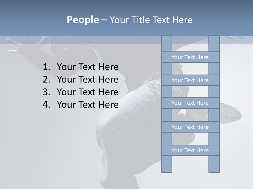 A Man Is Jumping In The Air With His Skateboard PowerPoint Template