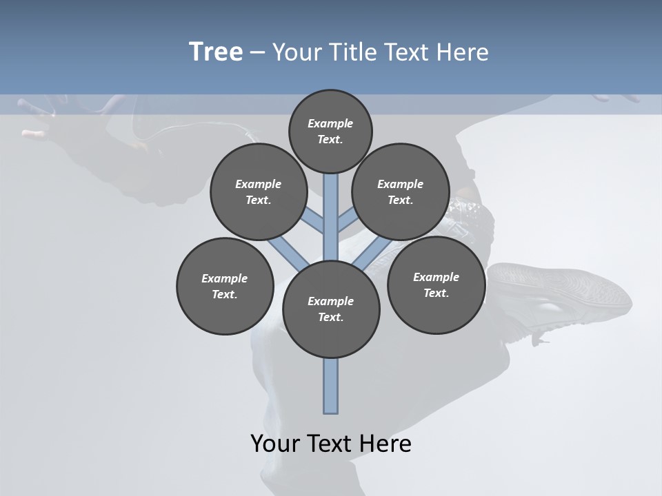 A Man Is Jumping In The Air With His Skateboard PowerPoint Template