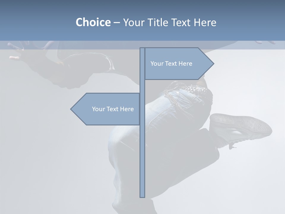 A Man Is Jumping In The Air With His Skateboard PowerPoint Template