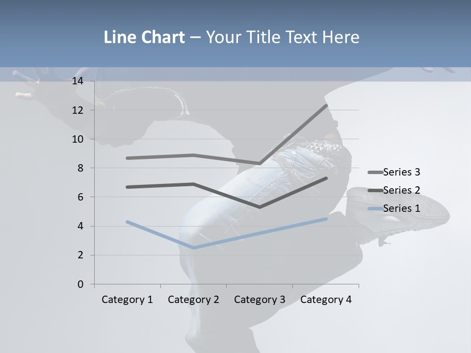 A Man Is Jumping In The Air With His Skateboard PowerPoint Template