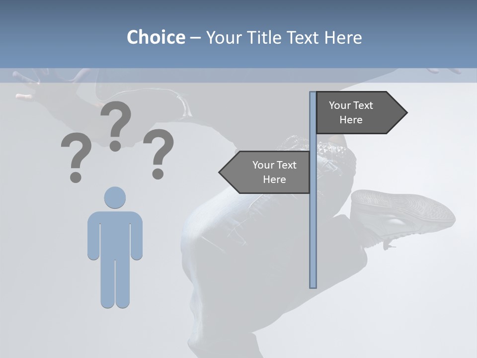 A Man Is Jumping In The Air With His Skateboard PowerPoint Template