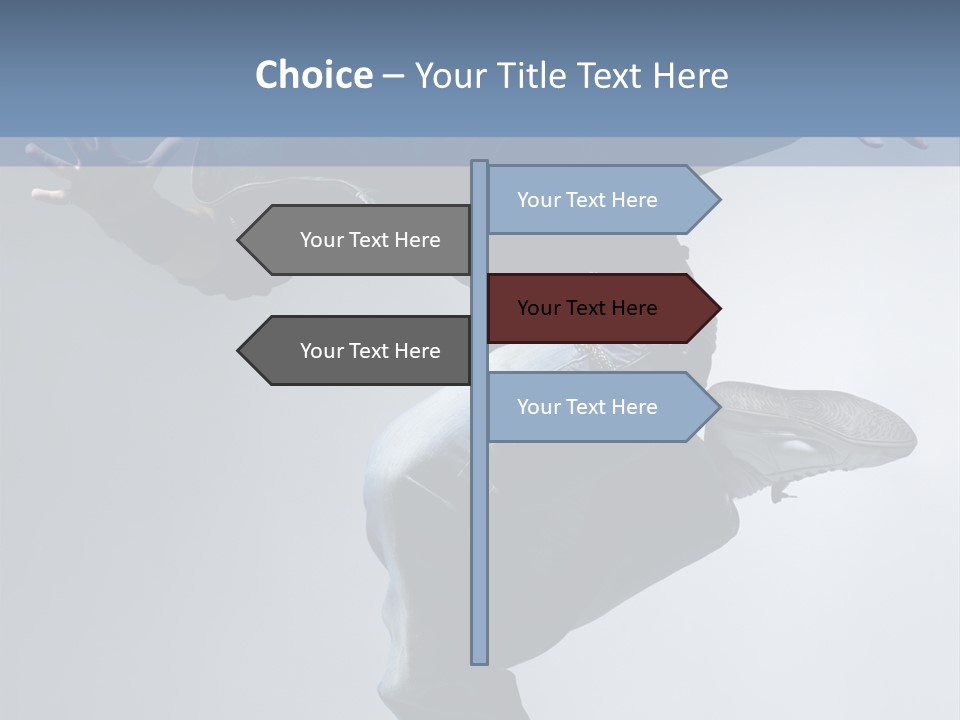 A Man Is Jumping In The Air With His Skateboard PowerPoint Template