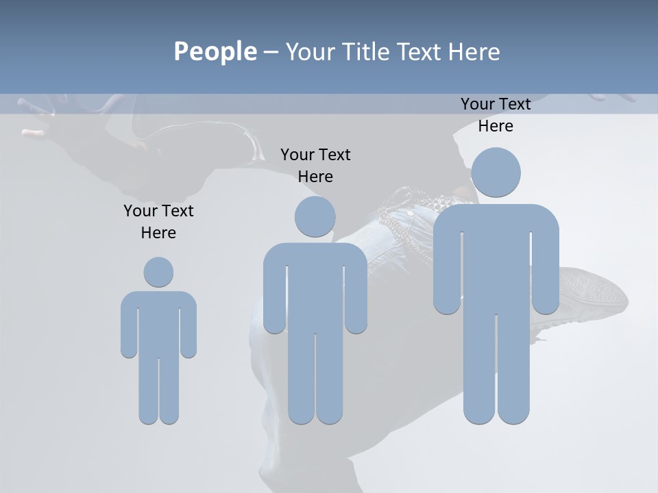 A Man Is Jumping In The Air With His Skateboard PowerPoint Template