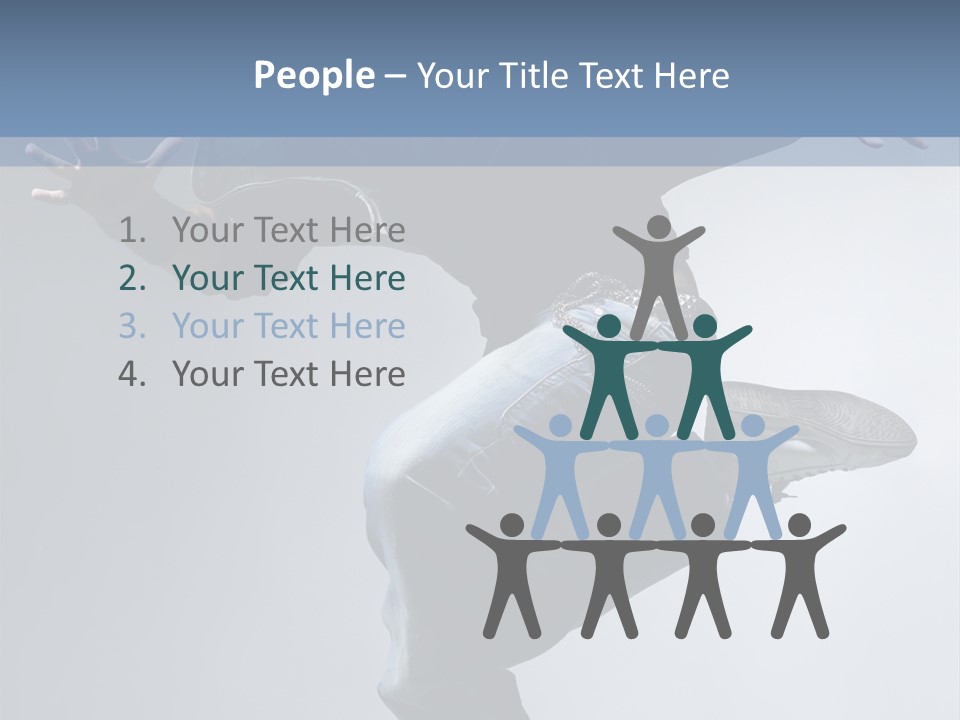 A Man Is Jumping In The Air With His Skateboard PowerPoint Template