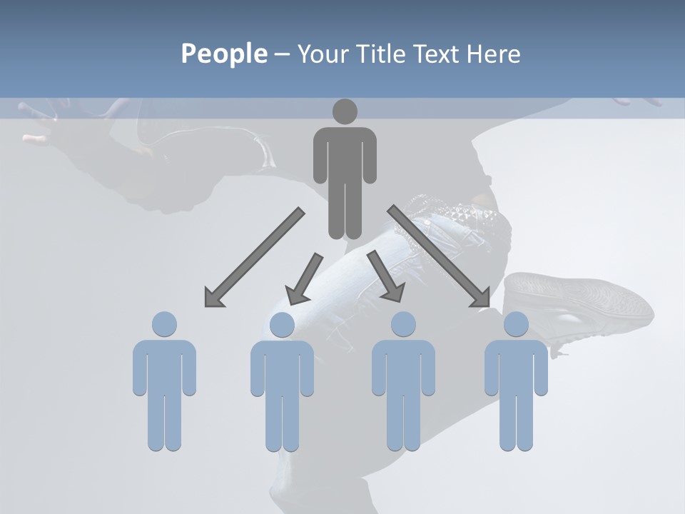 A Man Is Jumping In The Air With His Skateboard PowerPoint Template