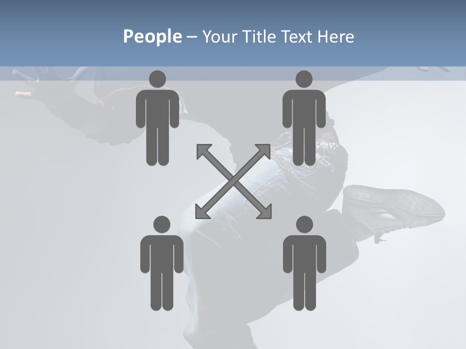 A Man Is Jumping In The Air With His Skateboard PowerPoint Template