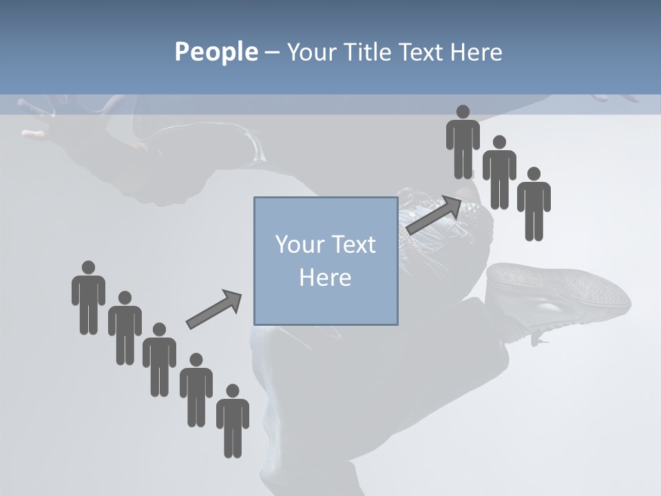 A Man Is Jumping In The Air With His Skateboard PowerPoint Template