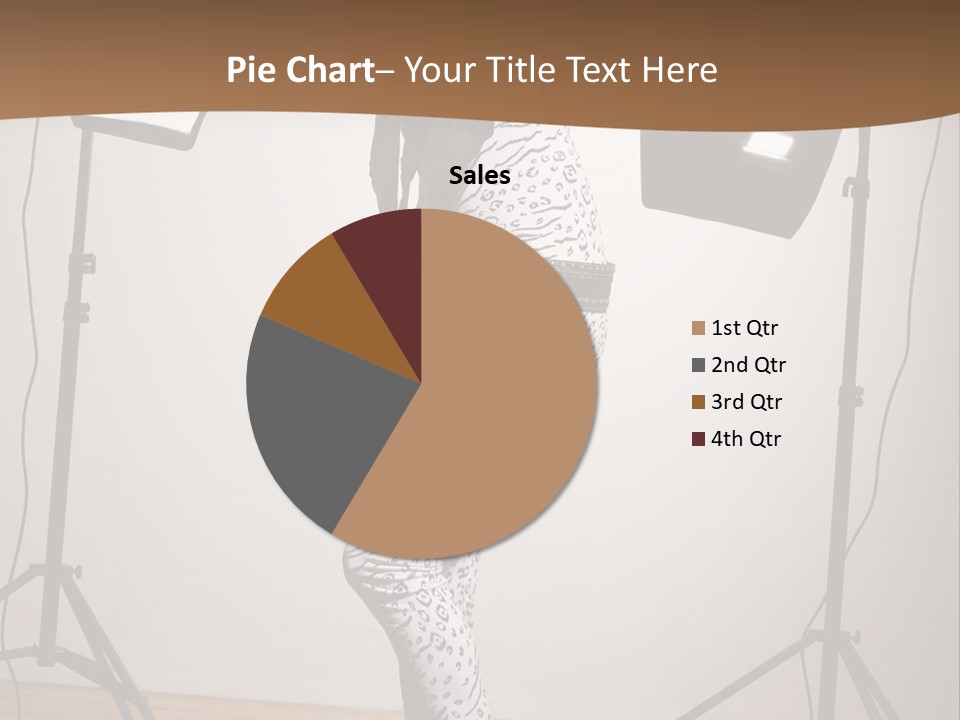 A Woman Is Posing In Front Of A Camera PowerPoint Template