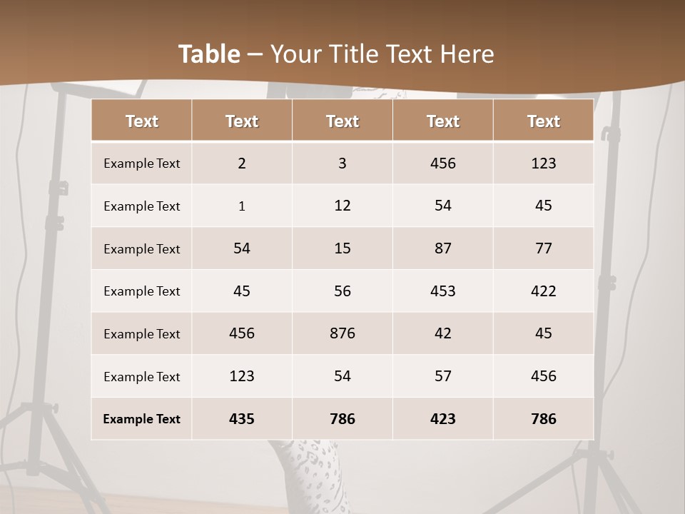 A Woman Is Posing In Front Of A Camera PowerPoint Template