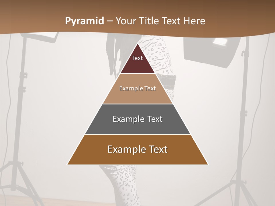 A Woman Is Posing In Front Of A Camera PowerPoint Template