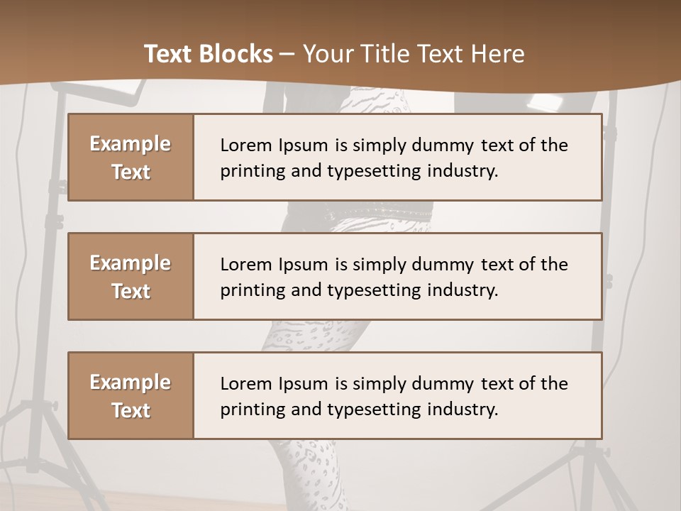 A Woman Is Posing In Front Of A Camera PowerPoint Template