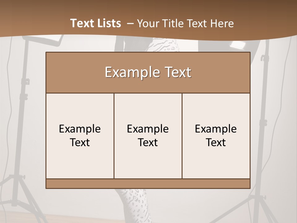 A Woman Is Posing In Front Of A Camera PowerPoint Template