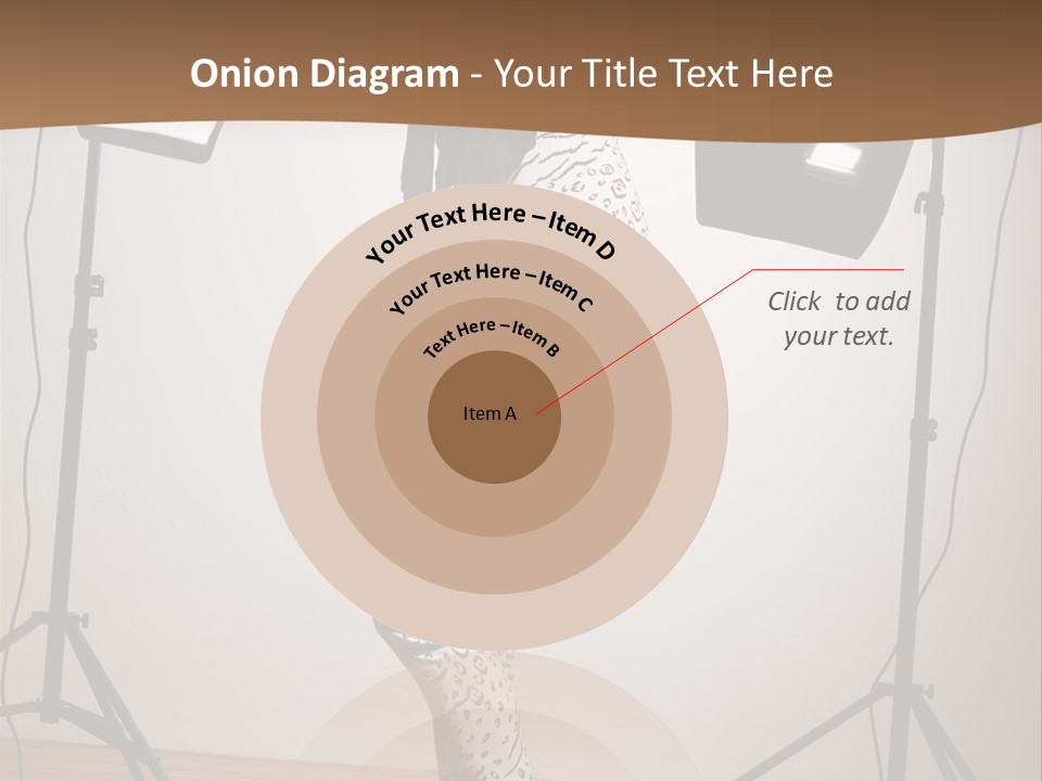A Woman Is Posing In Front Of A Camera PowerPoint Template