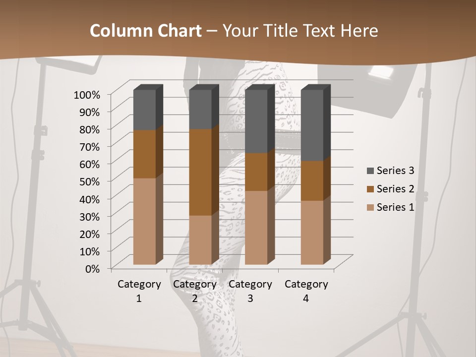 A Woman Is Posing In Front Of A Camera PowerPoint Template