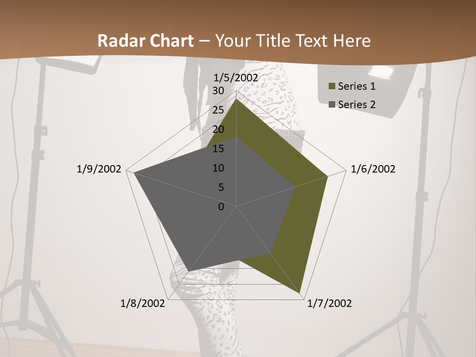 A Woman Is Posing In Front Of A Camera PowerPoint Template