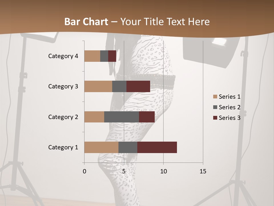A Woman Is Posing In Front Of A Camera PowerPoint Template