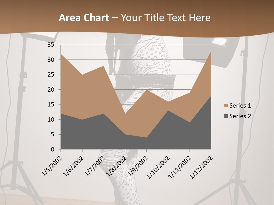 A Woman Is Posing In Front Of A Camera PowerPoint Template
