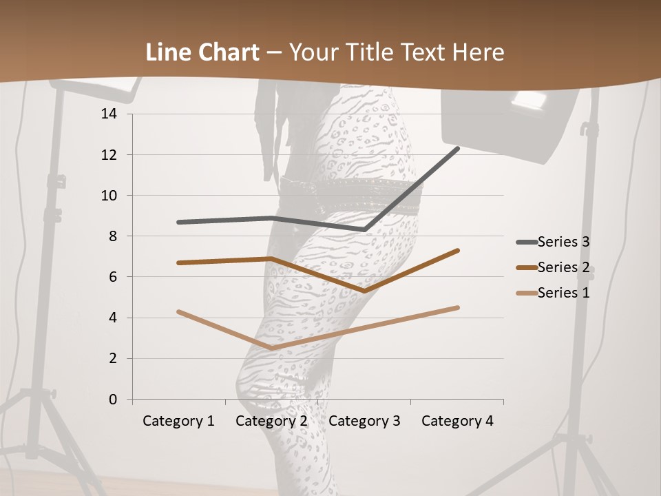 A Woman Is Posing In Front Of A Camera PowerPoint Template