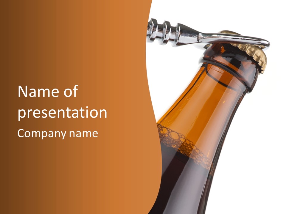 Ale Glass Brown PowerPoint Template