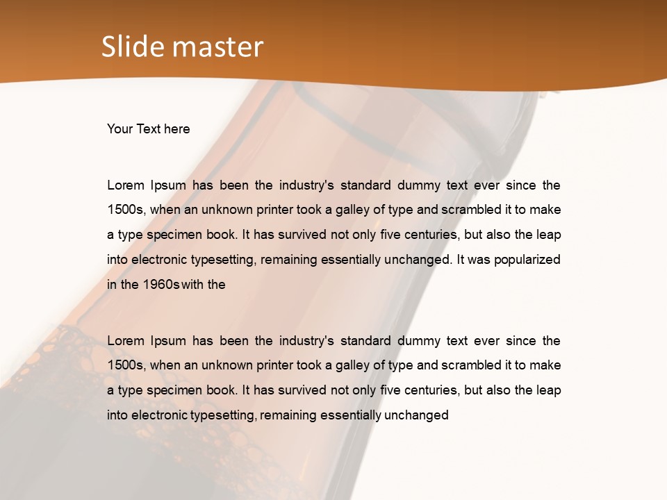 Ale Glass Brown PowerPoint Template