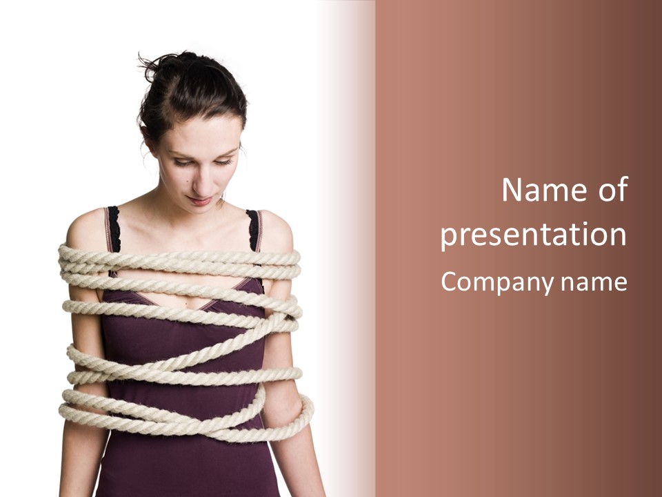 Feminine Unintentional Toil PowerPoint Template